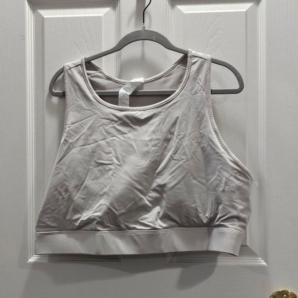 NWOT Fabletics Dove White Sports Bra 4X - Picture 1 of 6